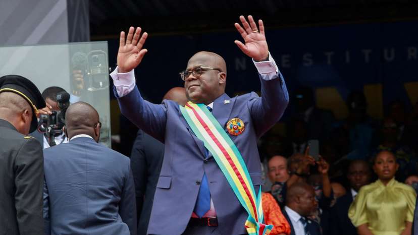 FILE PHOTO: Democratic Republic of Congo President Felix Tshisekedi takes the oath of office in Kinshasa
