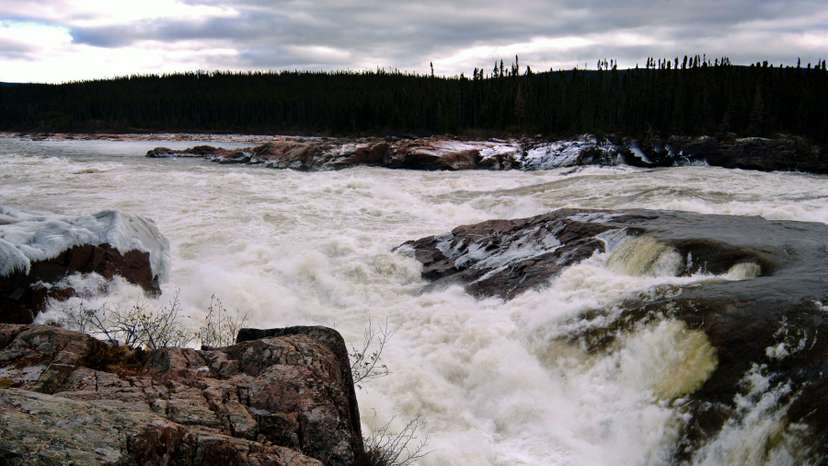 File photo of Muskrat Falls at the Churchill River in central Labrador