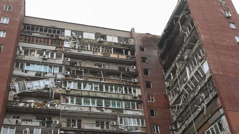 Aftermath of a Russian drone attack in Dnipro