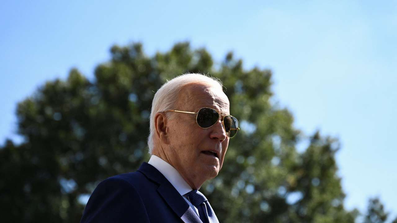 U.S. President Biden departs the White House in Washington