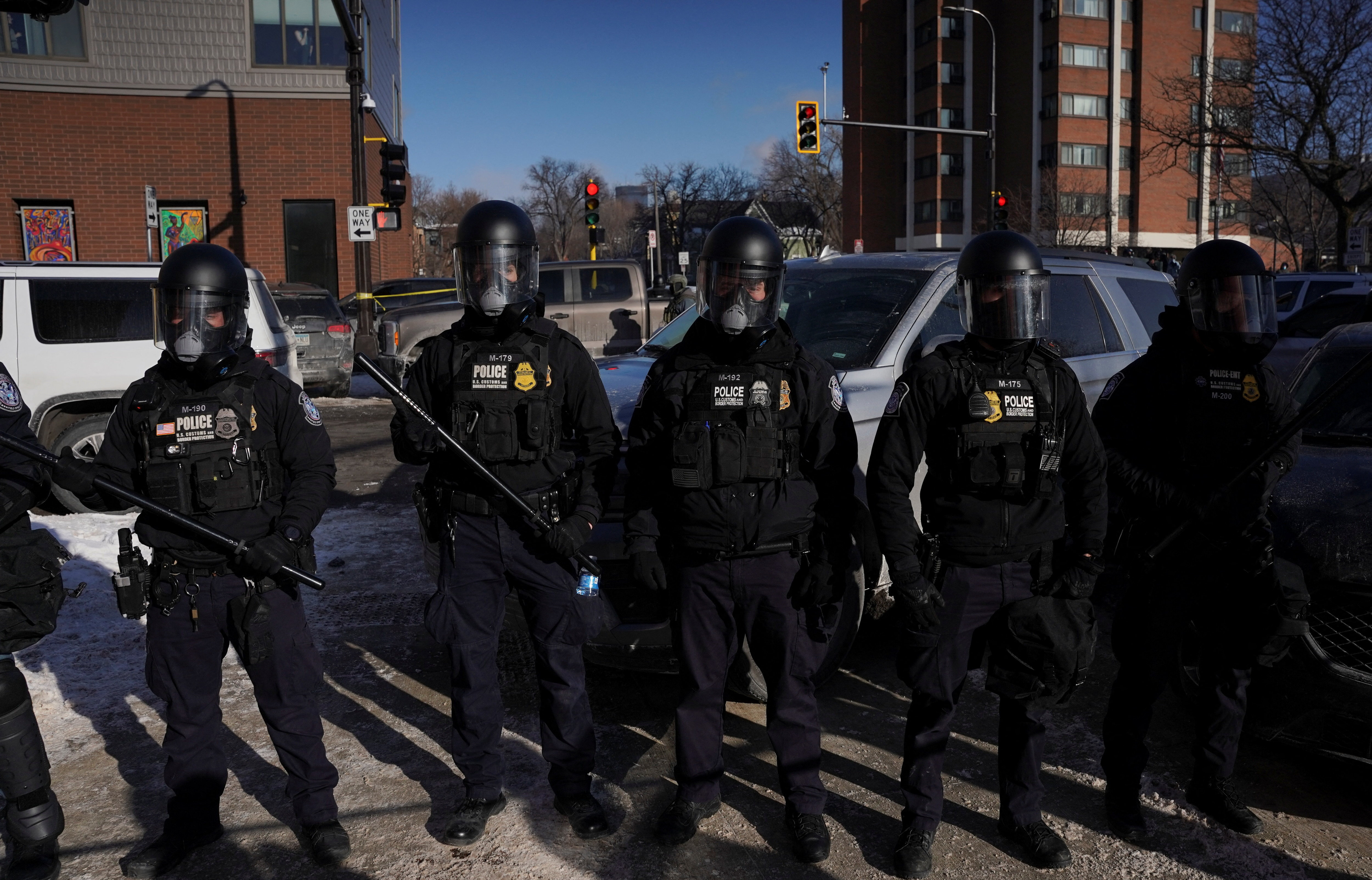 Protest against ICE after federal agents fatally shot a man while trying to detain him, in Minneapolis
