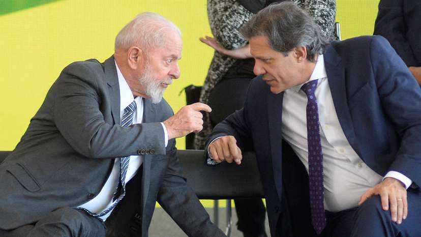 Brazilian President Luiz Inacio Lula da Silva attends a meeting at the Planalto Palace in Brasilia