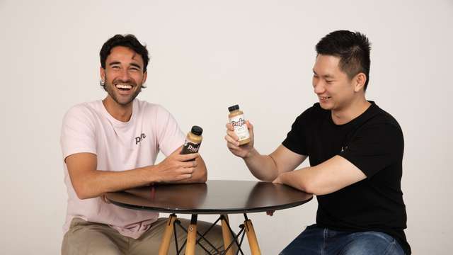 Prefer Coffee CEO Jake Berber and Co founder Jie Tan