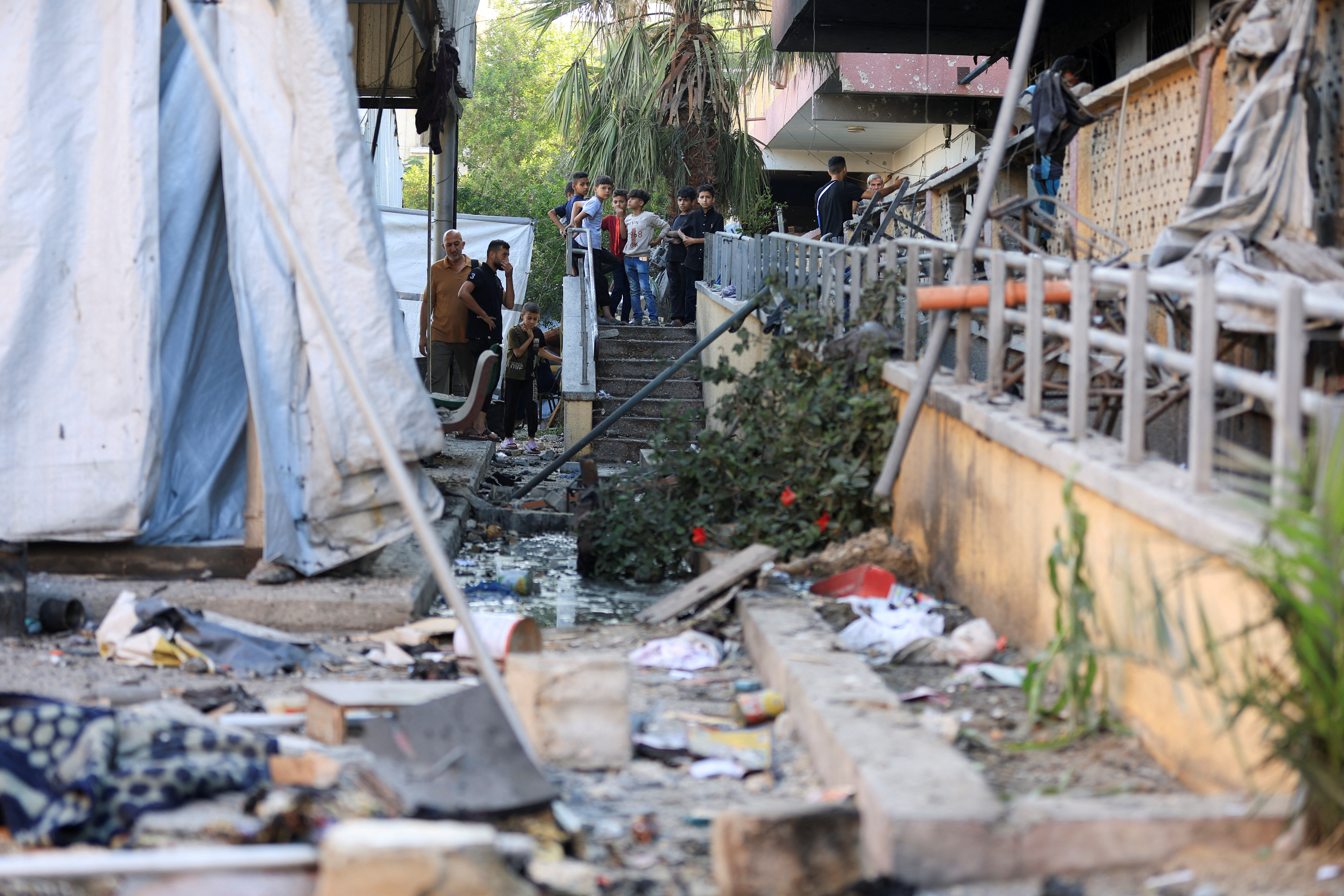 Aftermath of Israeli attacks, in Gaza City