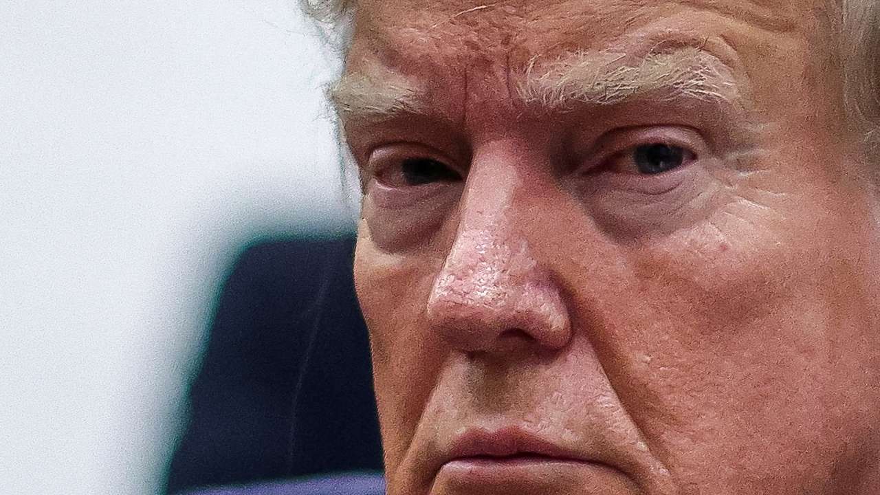 FILE PHOTO: Former U.S. President Donald Trump attends the Trump Organization civil fraud trial, in New York