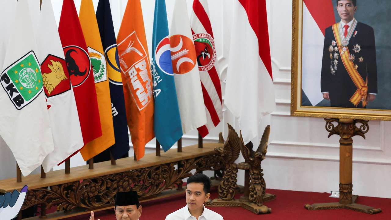 Indonesia's election commission officially announces Prabowo Subianto and Gibran Rakabuming Raka as the presidential election winners at General Election Commission (KPU) headquarters in Jakarta