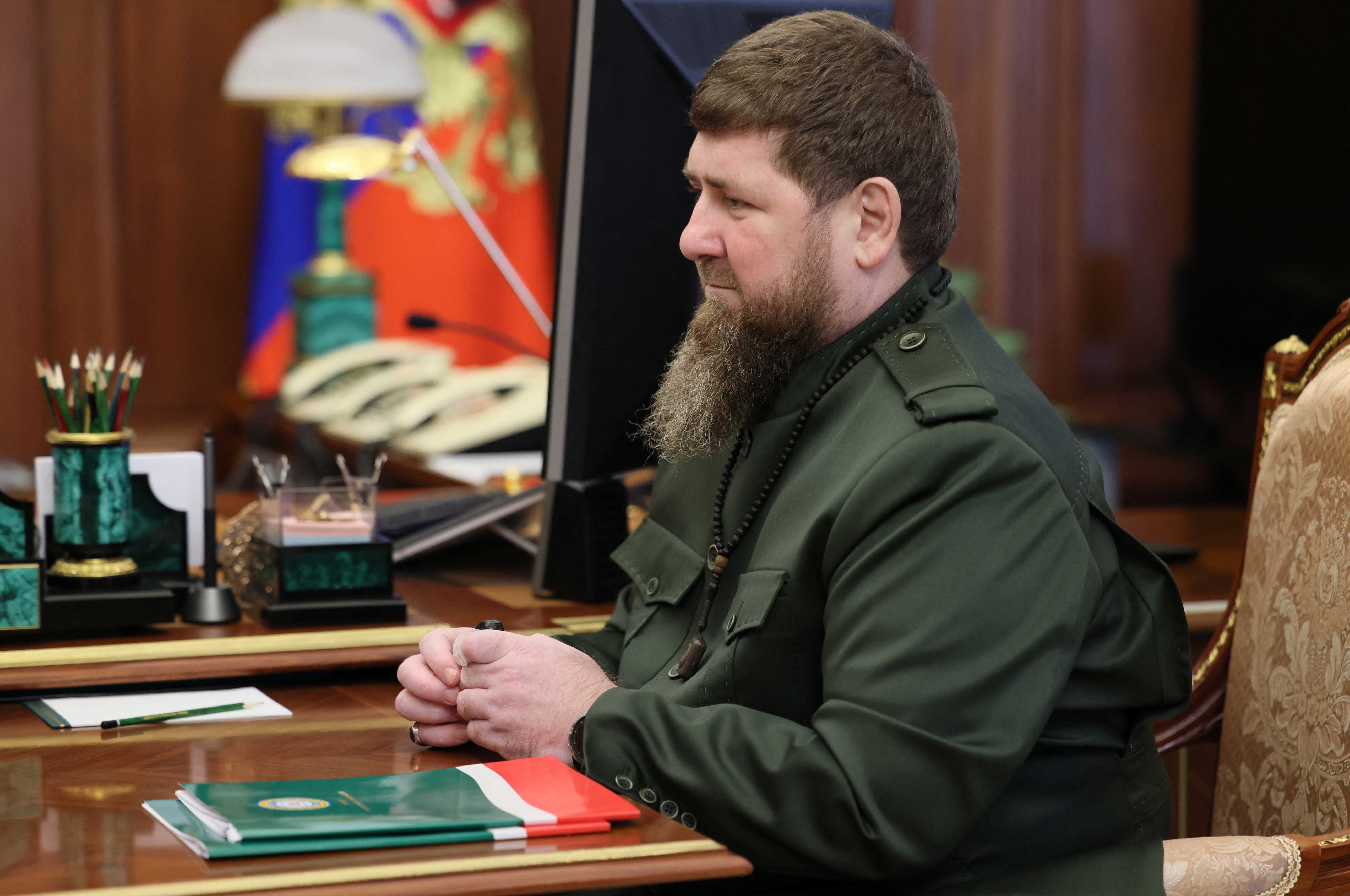 Russian President Putin and Chechen leader Kadyrov meet in Moscow