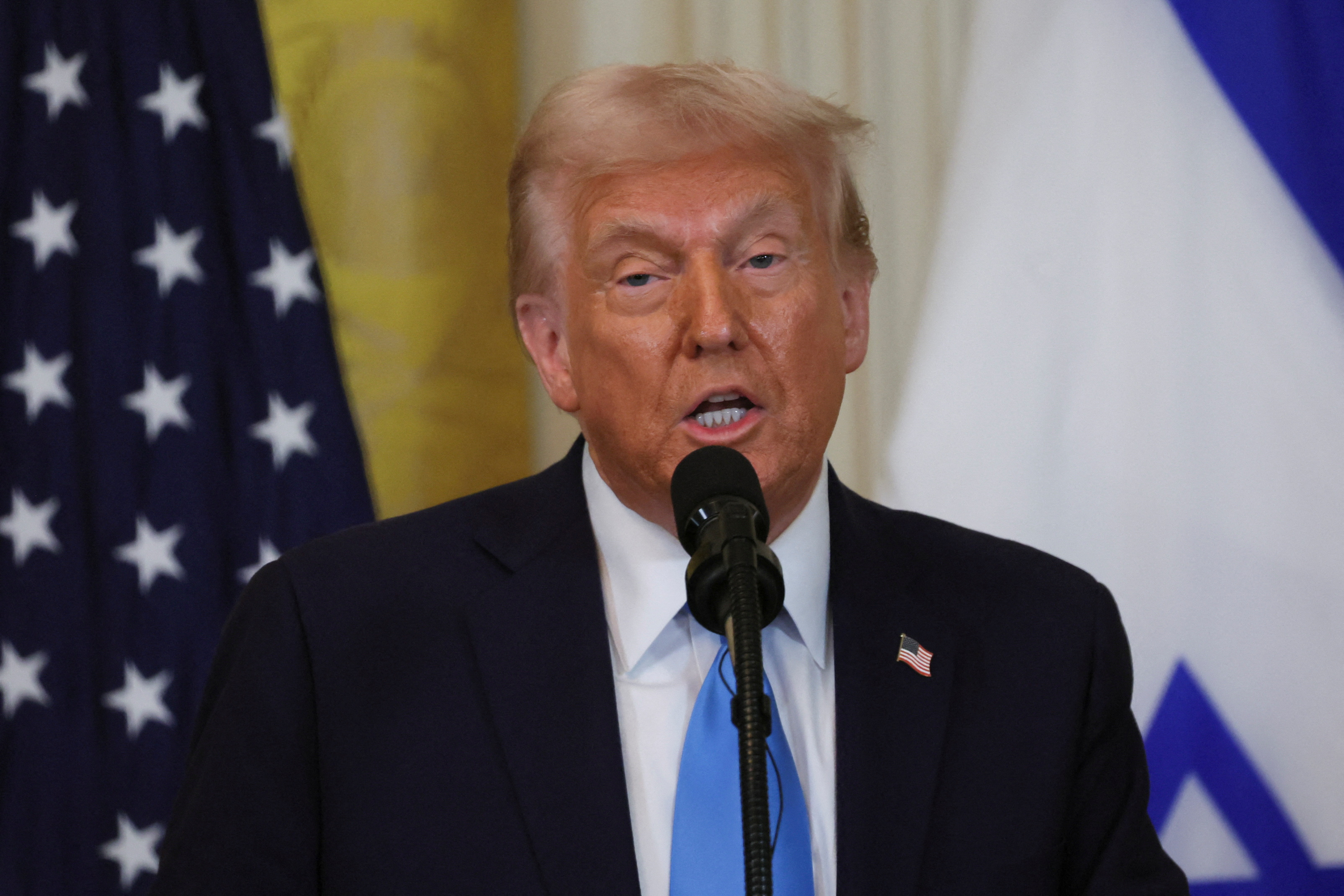 U.S. President Trump meets Israeli PM Netanyahu in Washington