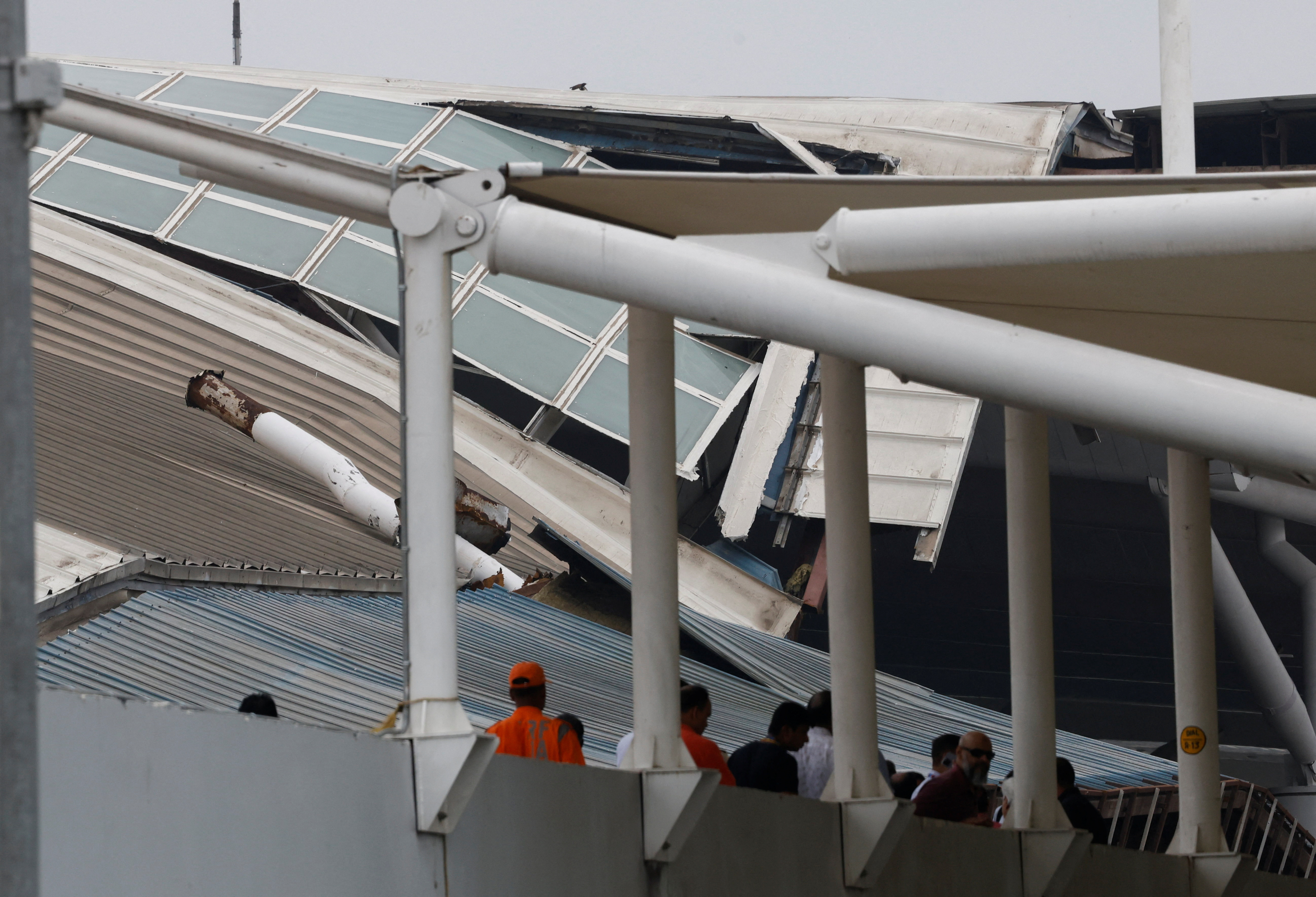 Roof collapses at the Indira Gandhi International Airport in New Delhi