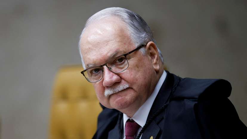 FILE PHOTO: Judge Edson Fachin attends a session of the Supreme Court in Brasilia