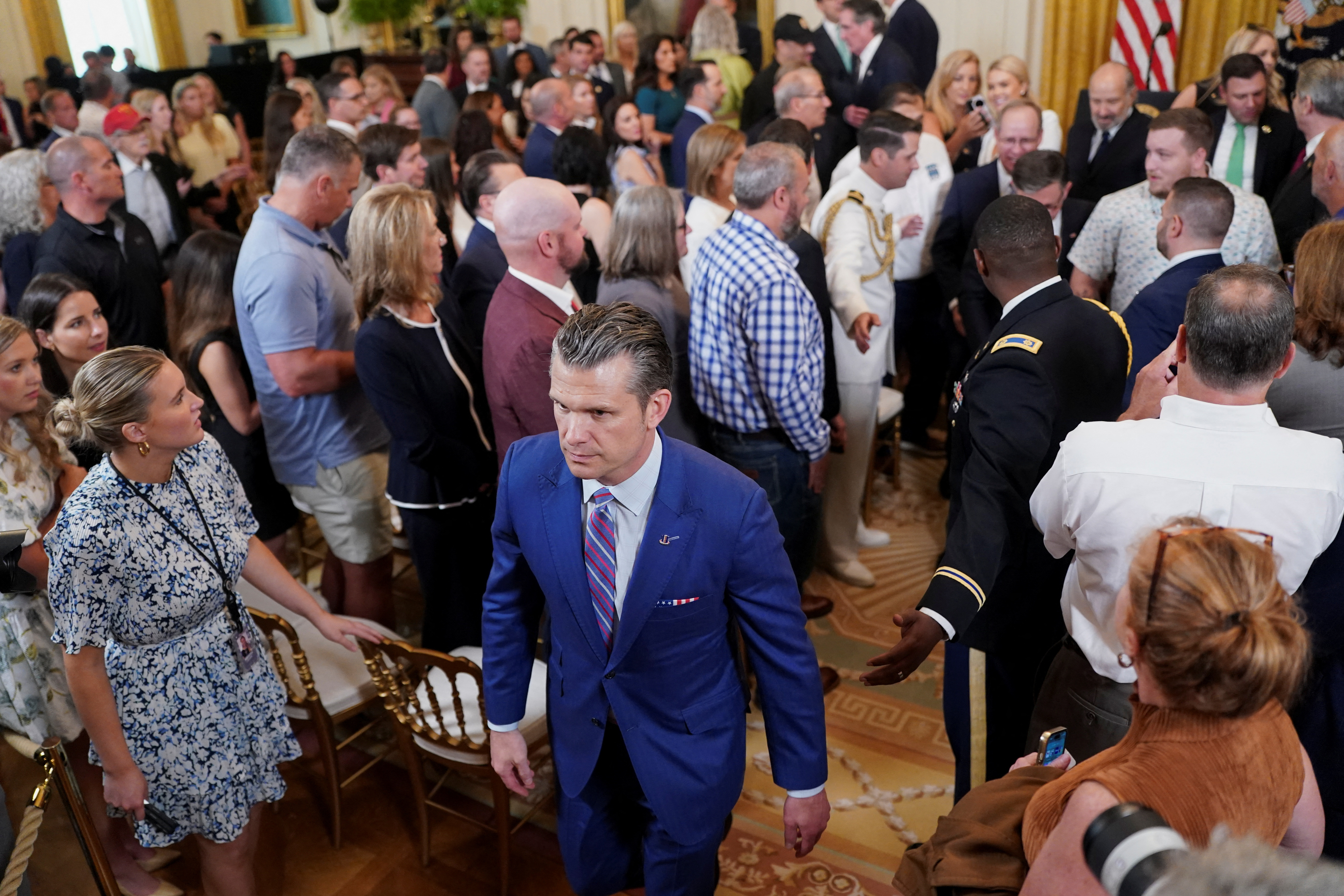 U.S. President Donald Trump holds a "One Big Beautiful" event at the White House