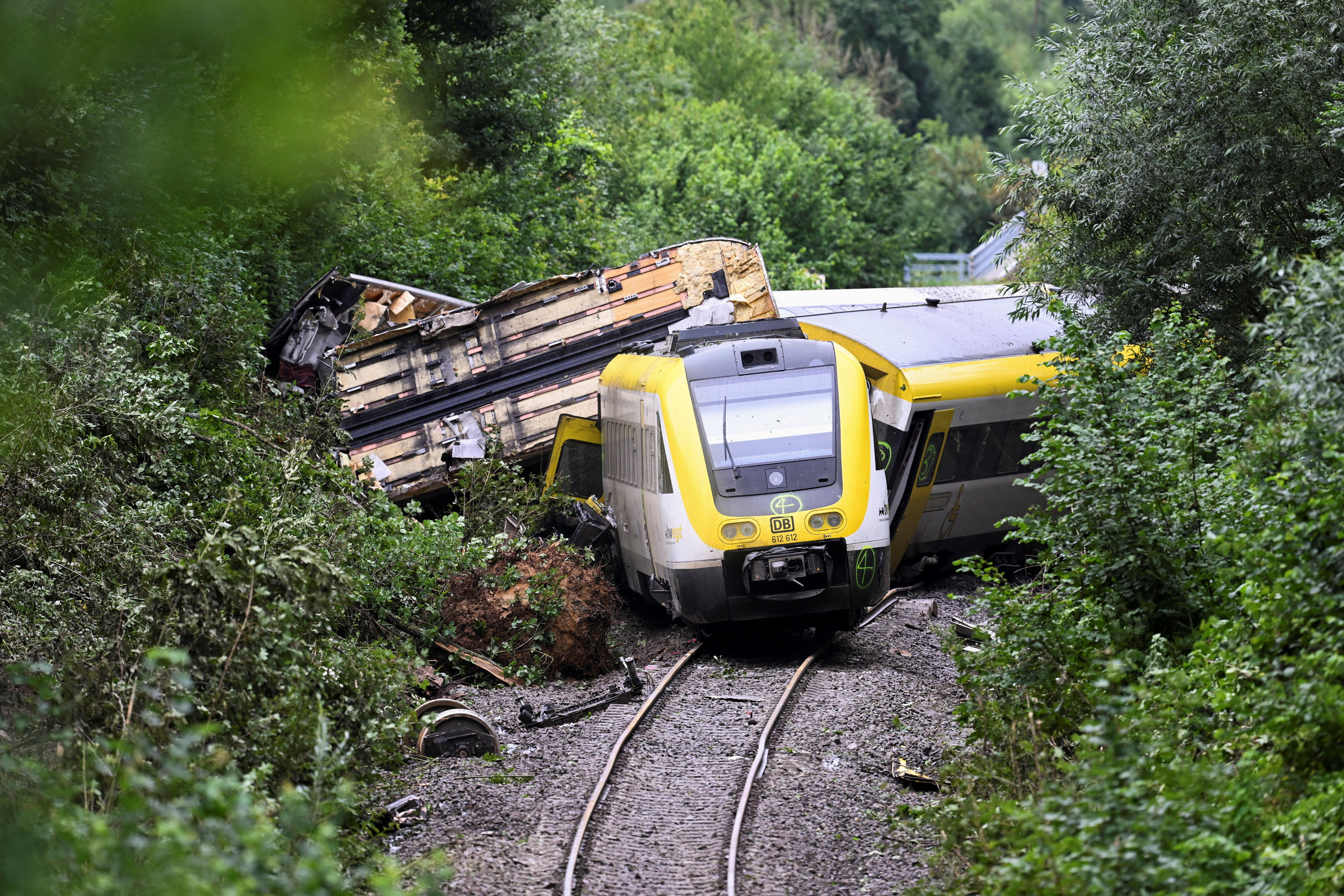 Passenger train derailed in southwestern Germany