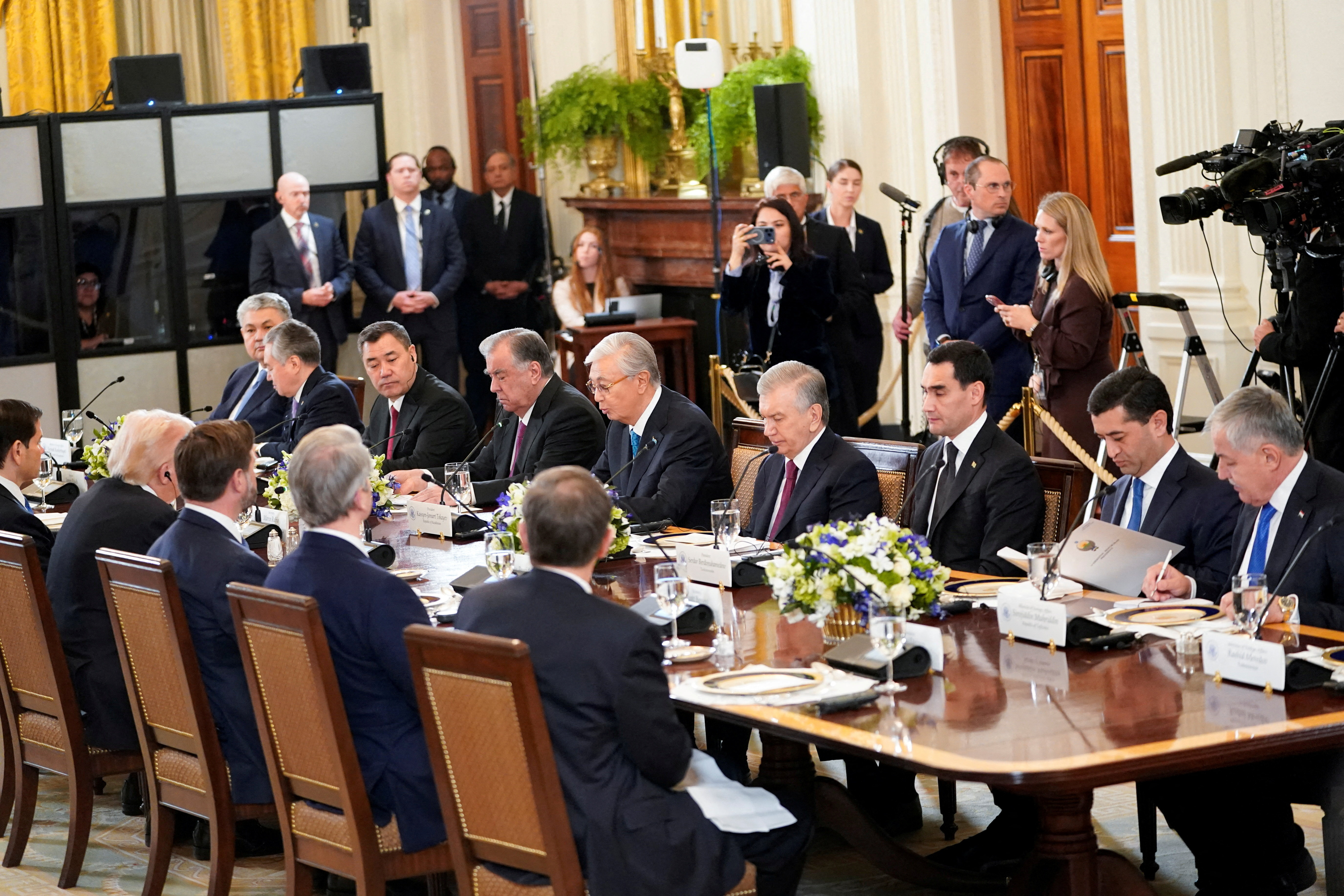 Trump meets Central Asian leaders at the White House in Washington, D.C.
