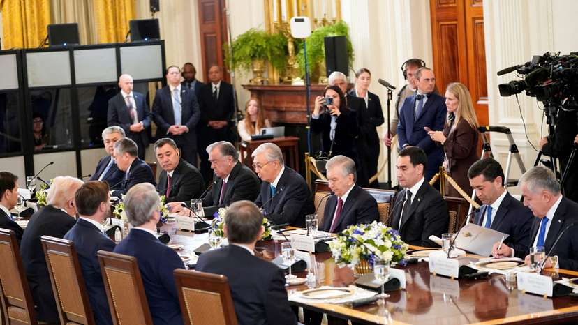 Trump meets Central Asian leaders at the White House in Washington, D.C.