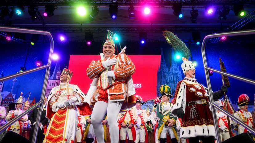 The Dreigestirn (triumvirate) during Carnival season, in Cologne