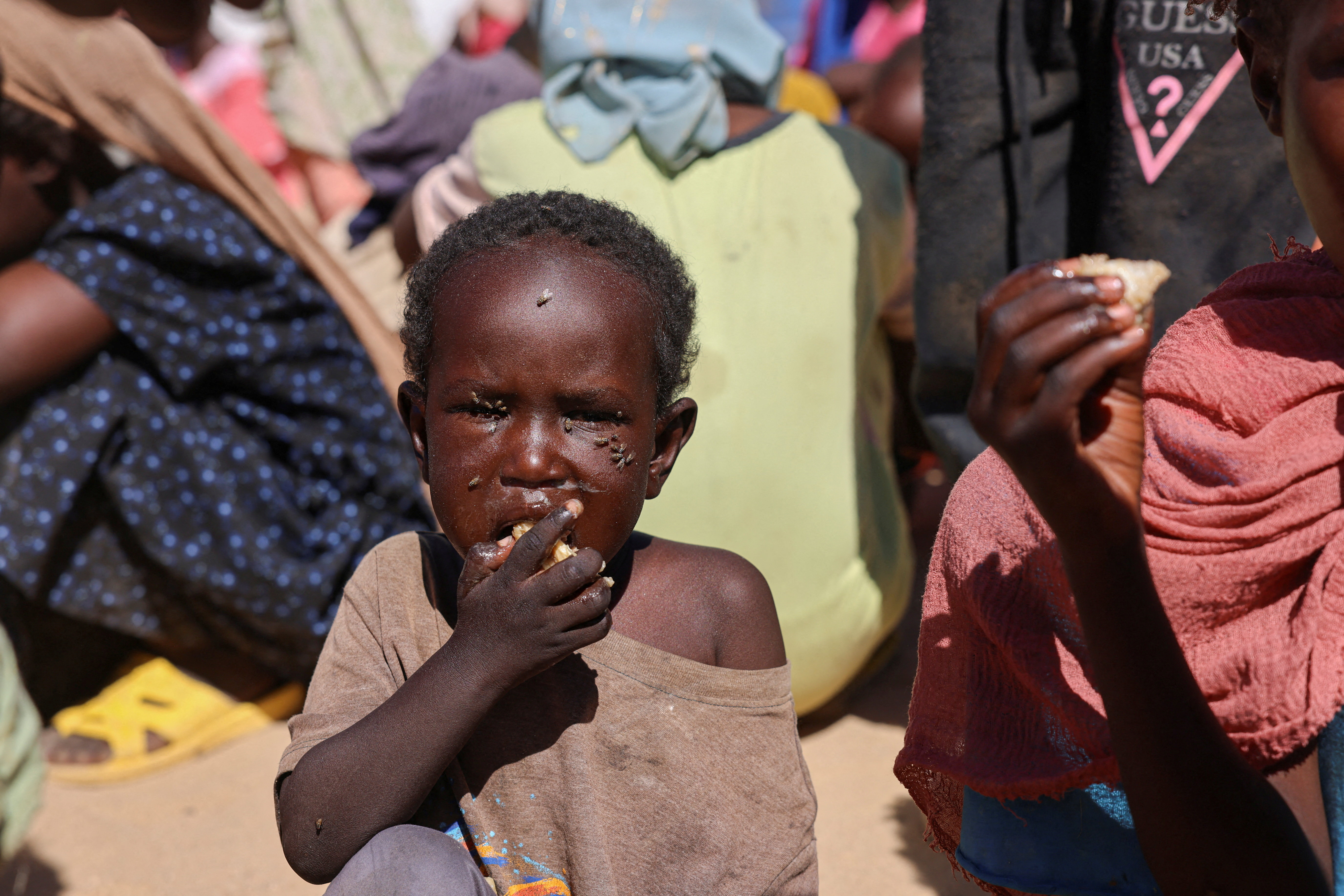 FILE PHOTO: Sudanese refugees from Al-Fashir at the Tine transit refugee camp in eastern Chad, amid conflict between the paramilitary Rapid Support Forces (RSF) and the Sudanese Army