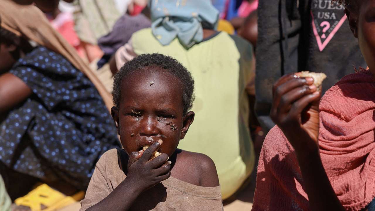 FILE PHOTO: Sudanese refugees from Al-Fashir at the Tine transit refugee camp in eastern Chad, amid conflict between the paramilitary Rapid Support Forces (RSF) and the Sudanese Army