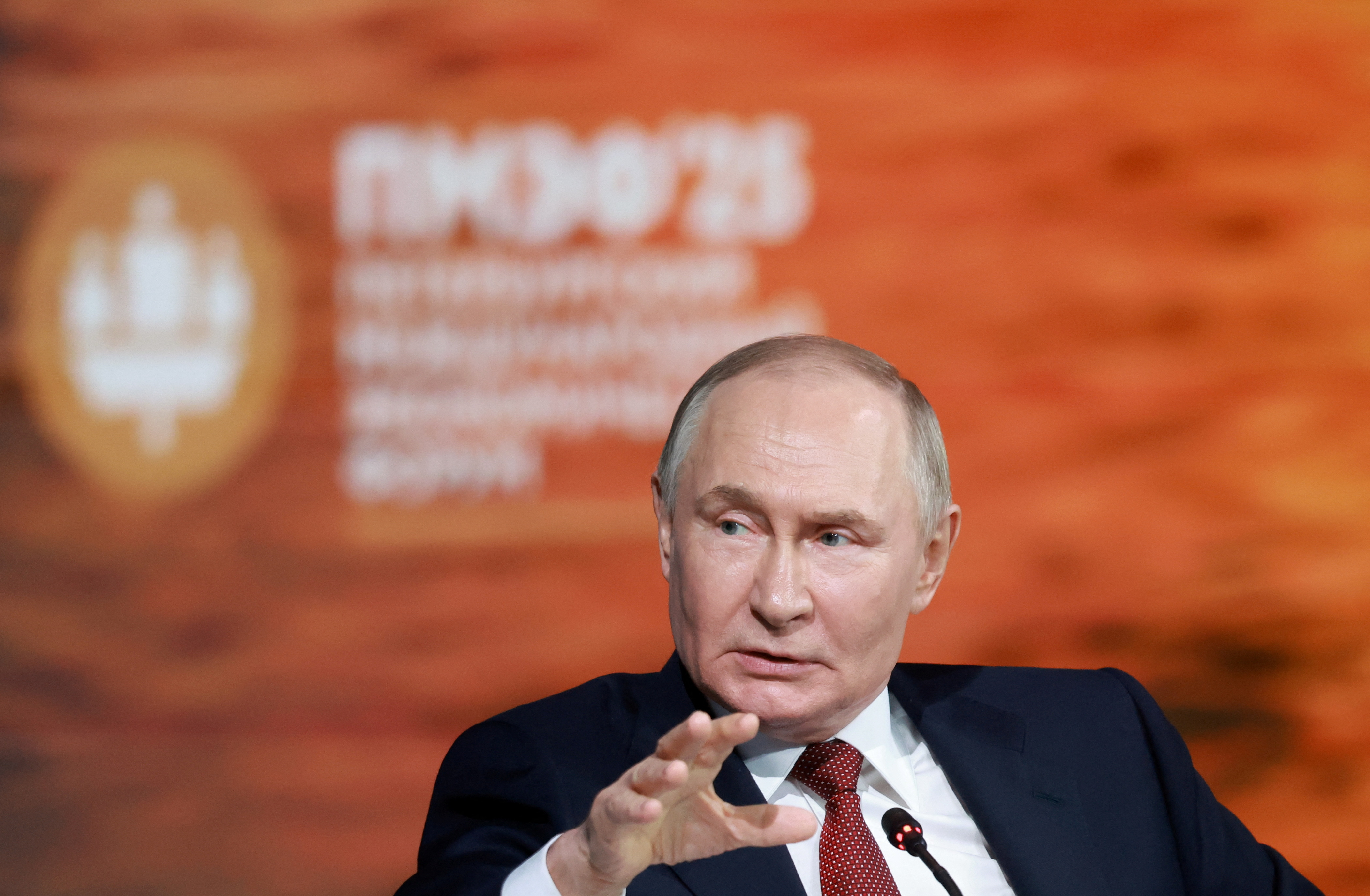 Russia's President Putin attends St. Petersburg International Economic Forum