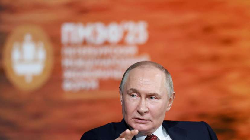 Russia's President Putin attends St. Petersburg International Economic Forum