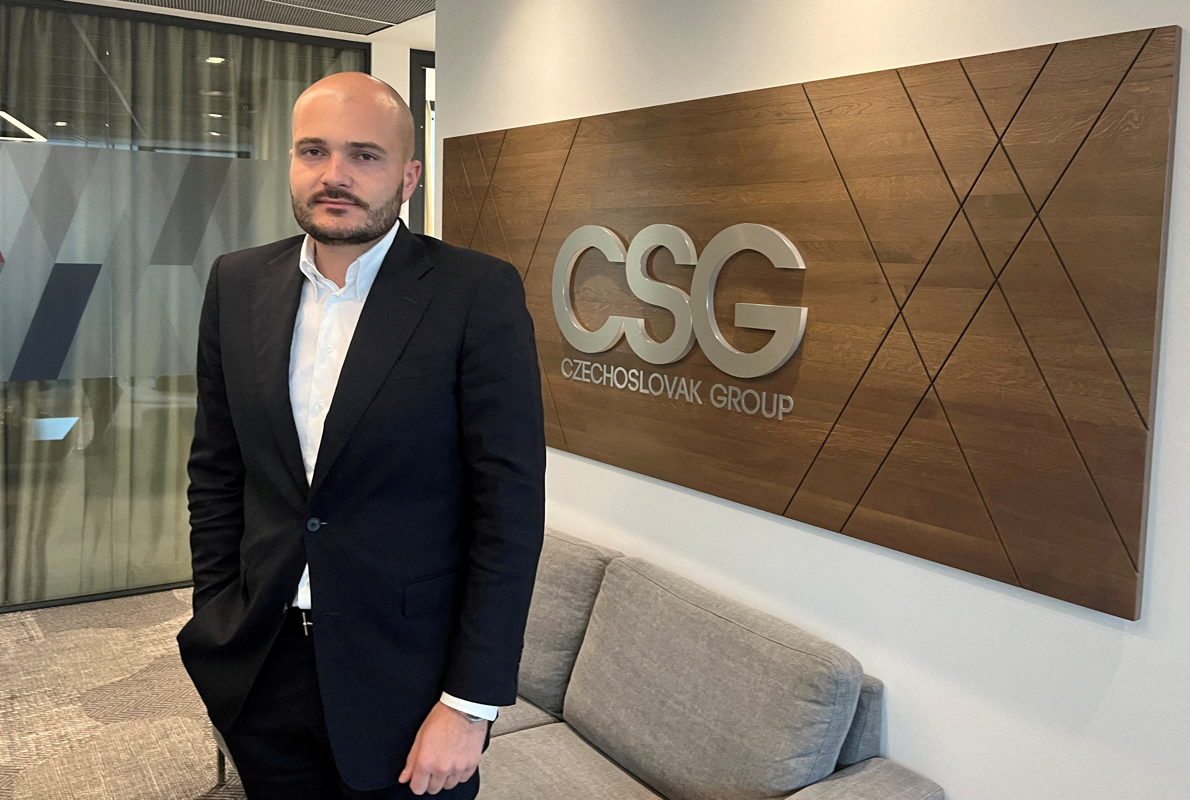 FILE PHOTO: Michal Strnad, Chairman and owner of Czechoslovak Group, poses for a photo in Prague