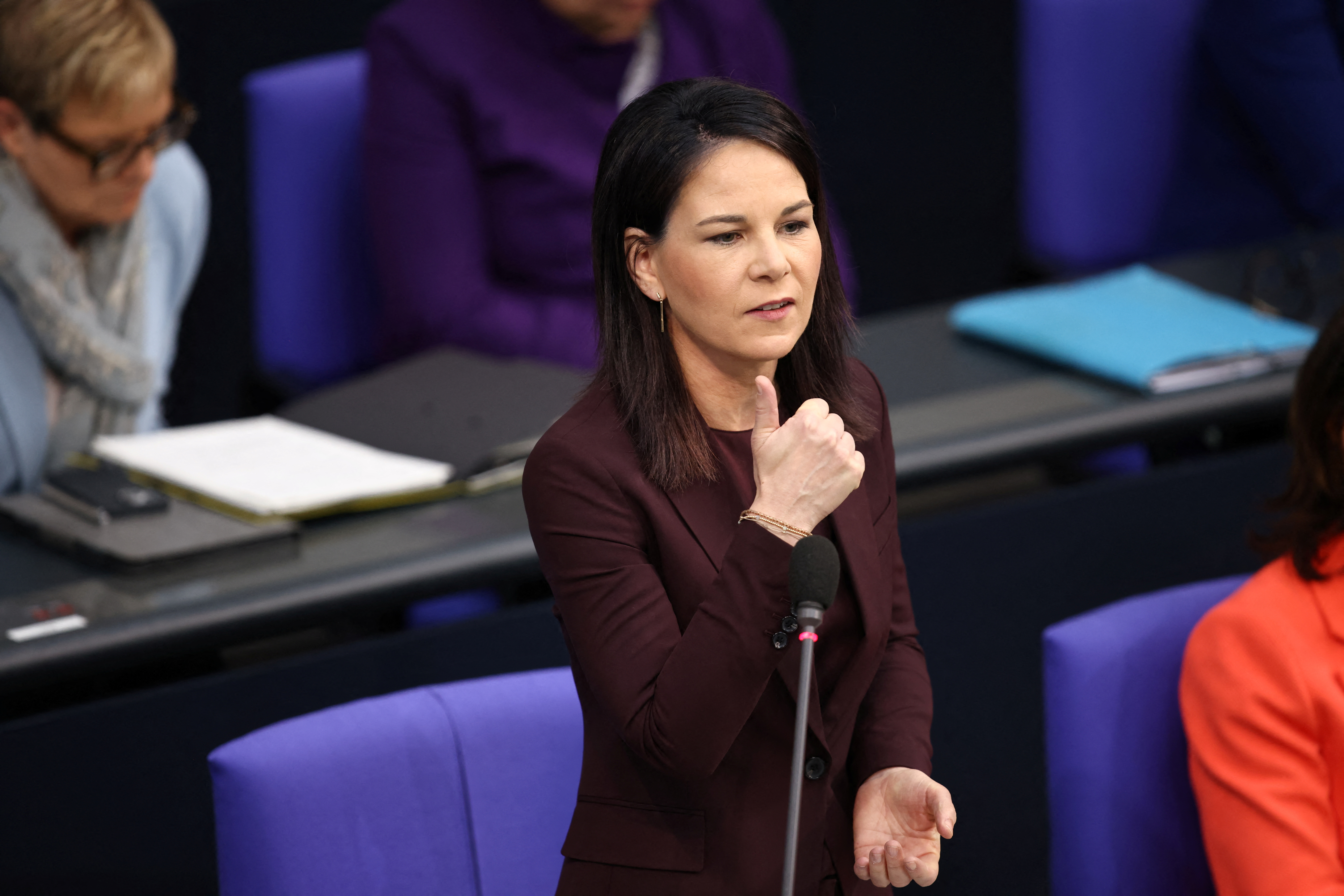 Session of the lower house of parliament Bundestag in Berlin
