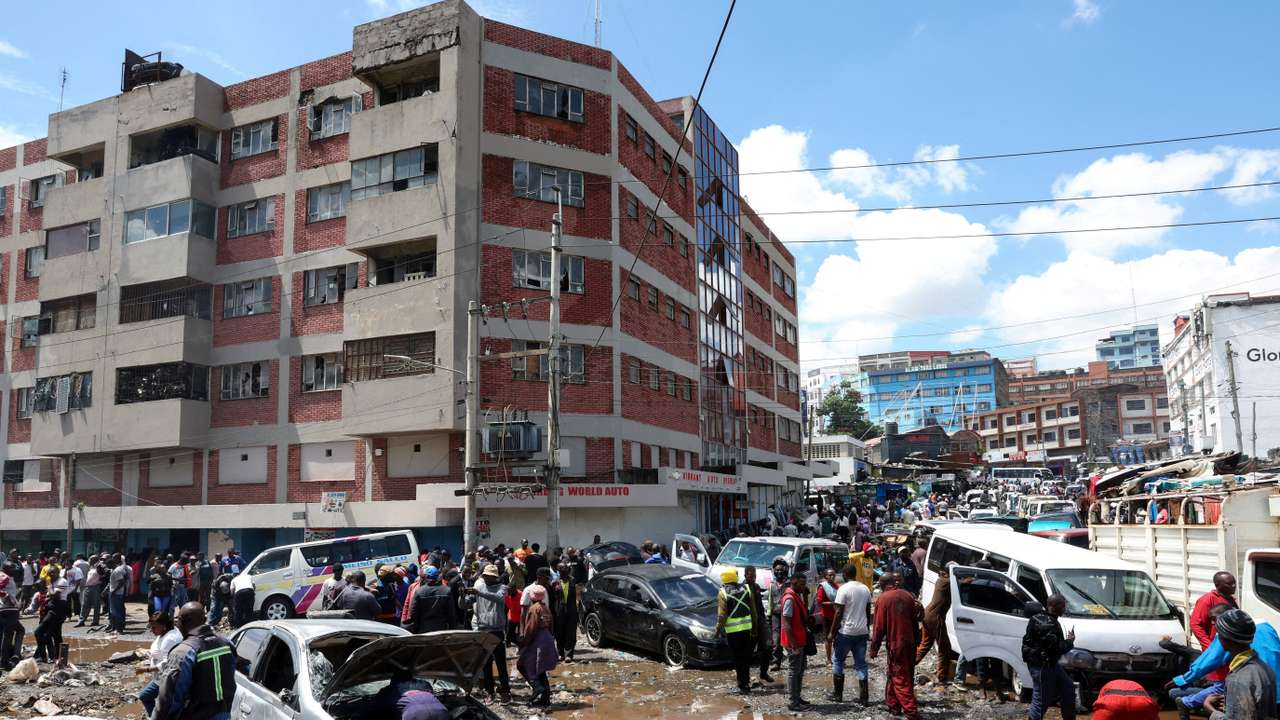 FILE PHOTO: Aftermath of heavy rainfall at Grogan area, in Nairobi