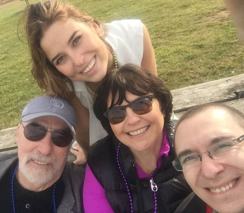 FILE PHOTO: A portrait of Ksenia Karelina with her former in-laws and ex-husband in Maryland
