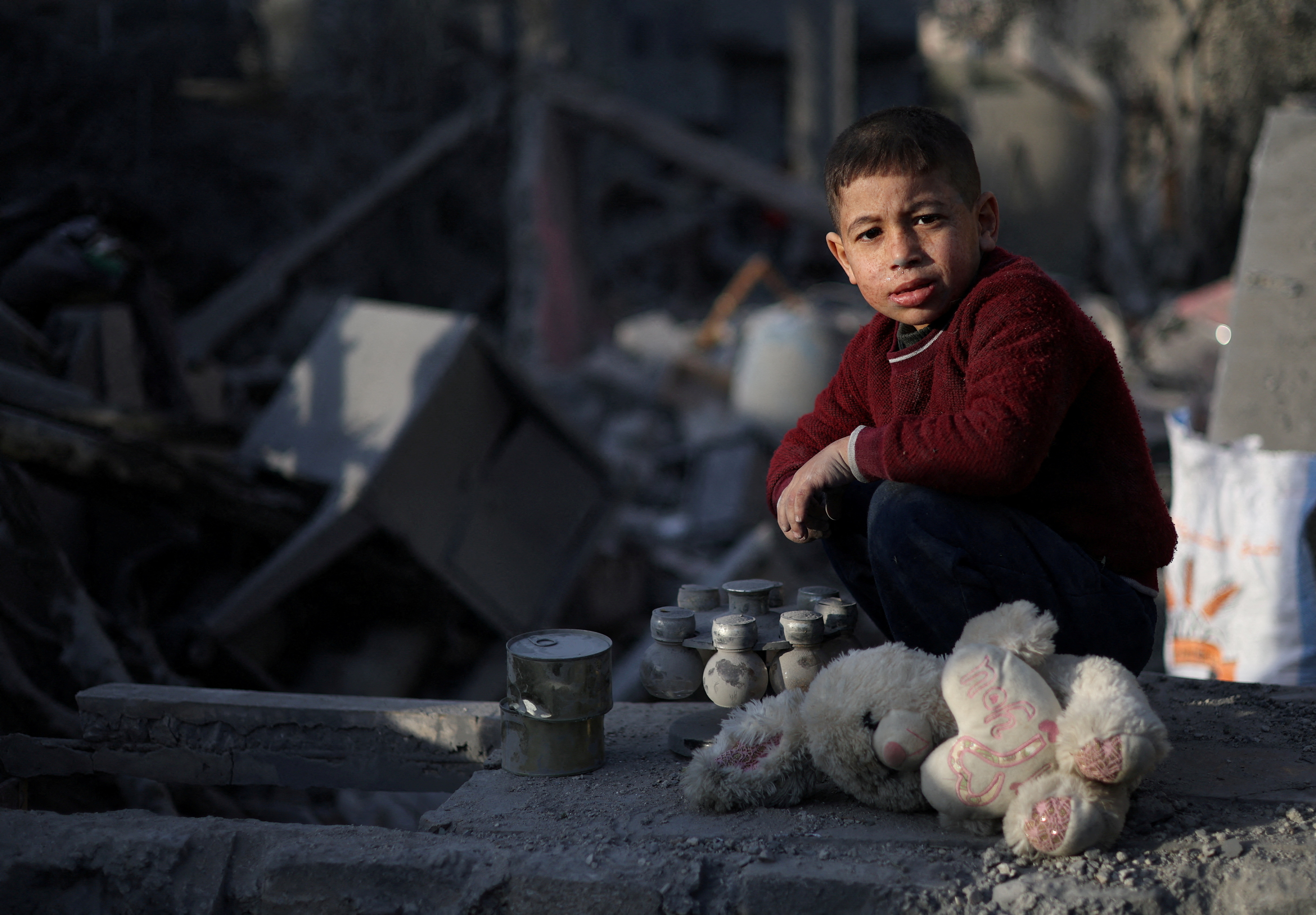 Aftermath of an Israeli strike in Rafah