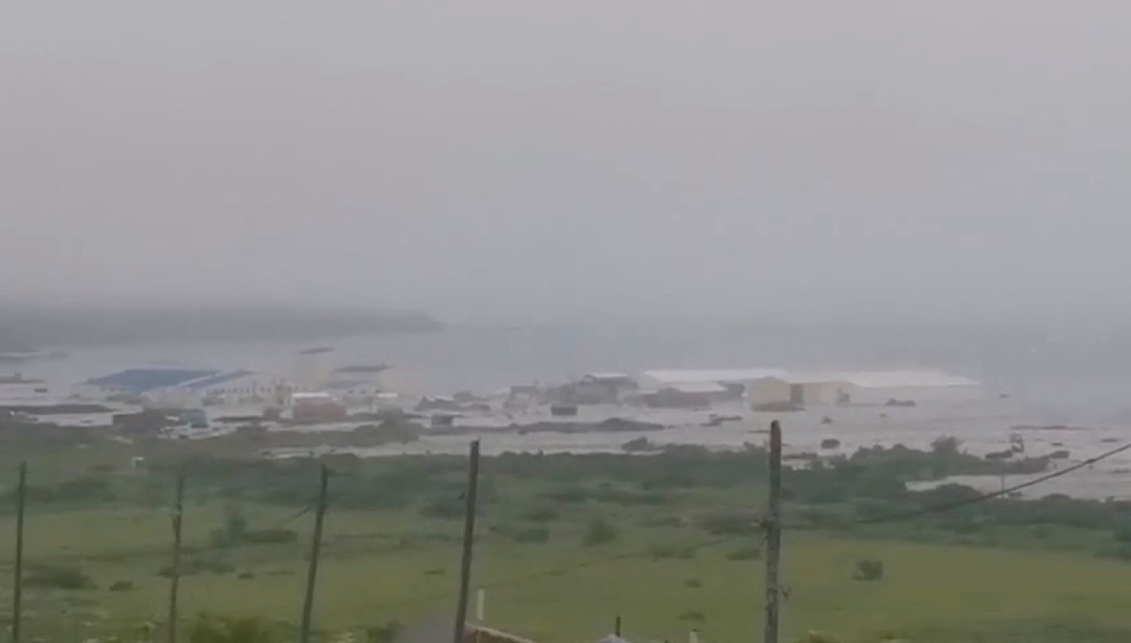 Aftermath of an earthquake in Russia