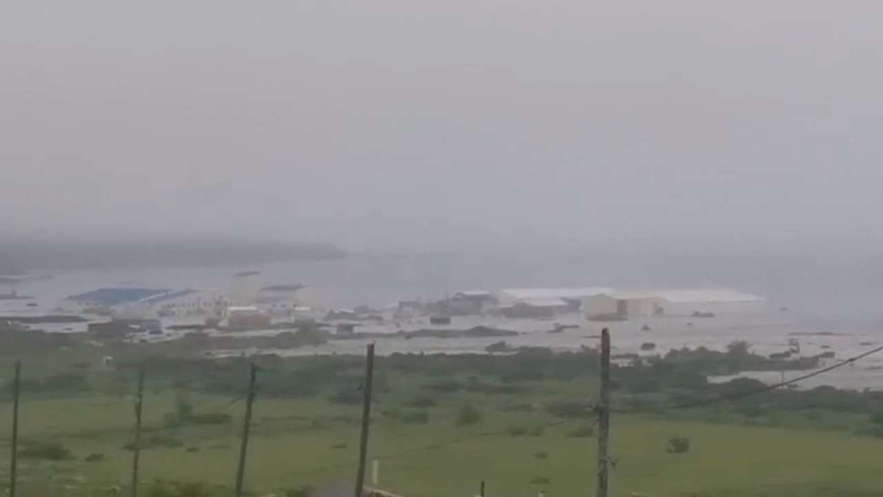 Aftermath of an earthquake in Russia