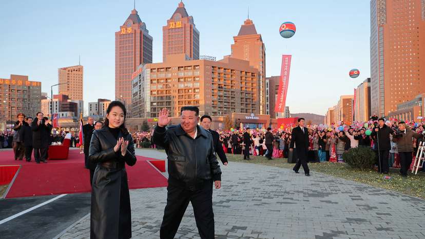 North Korean leader Kim Jong Un attends housing complex completion ceremony in Pyongyang