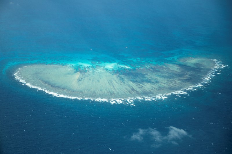 Philippine Coast Guard flyby over the South China Sea