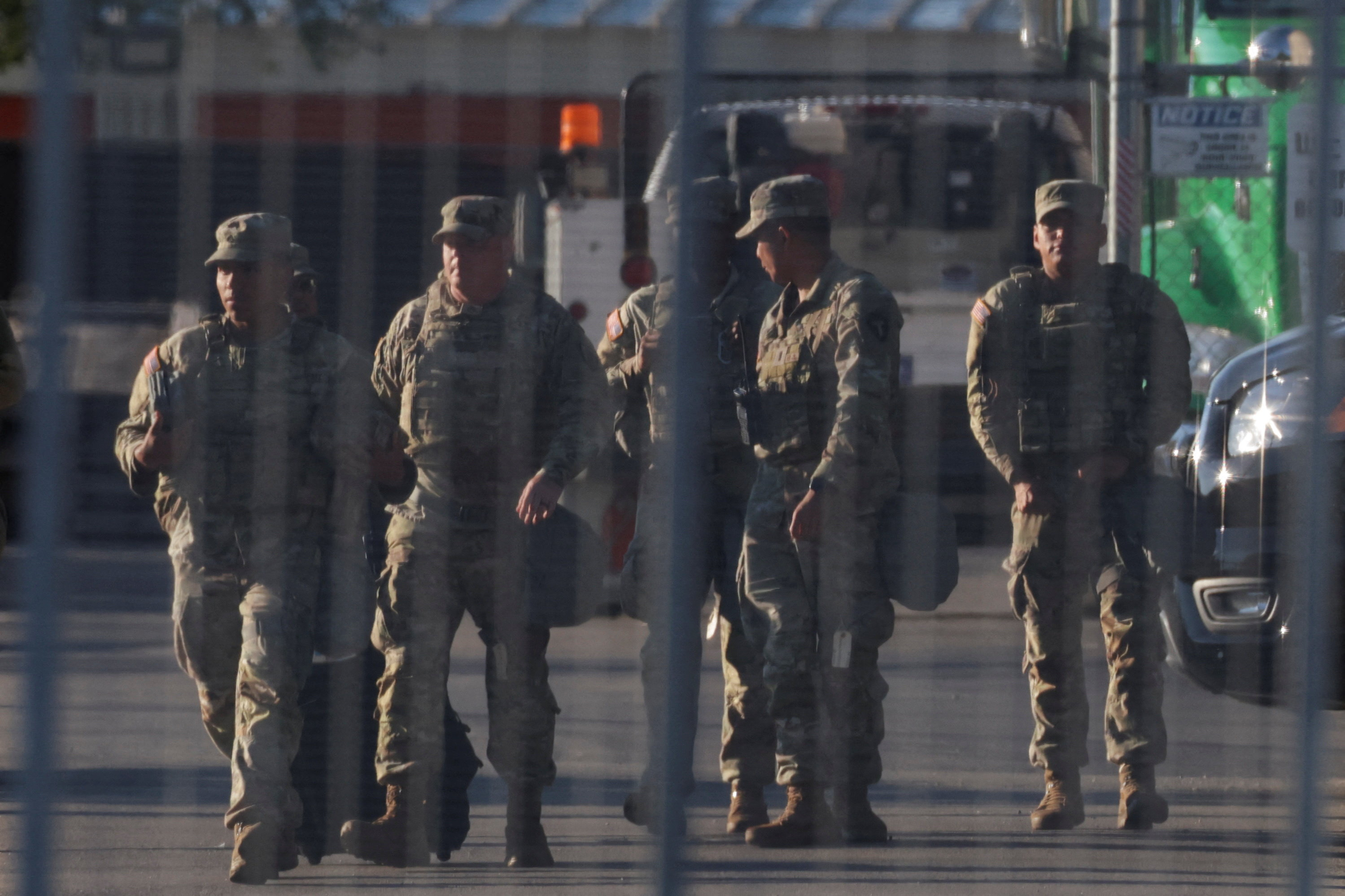 National Guard presence at U.S. ICE Broadview facility in Chicago, Illinois