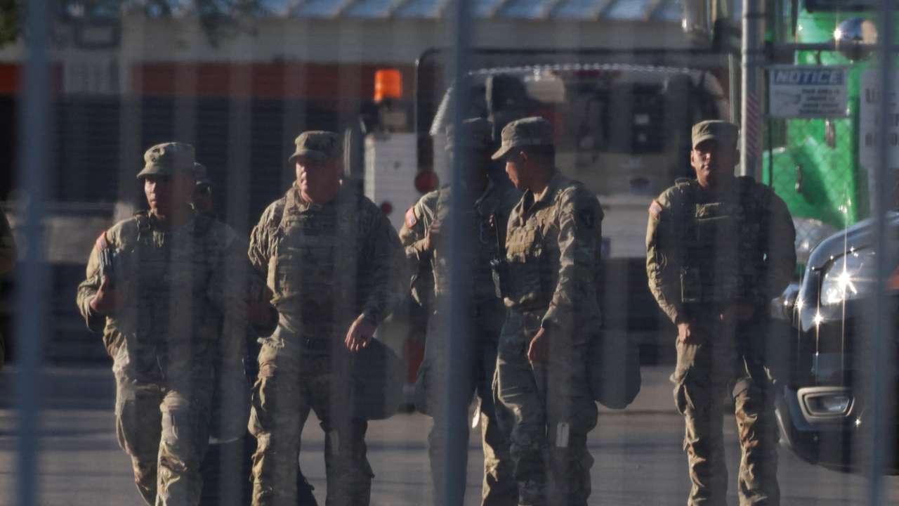 National Guard presence at U.S. ICE Broadview facility in Chicago, Illinois