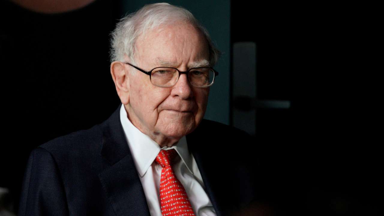 Warren Buffett, CEO of Berkshire Hathaway Inc, pauses while playing bridge as part of the company annual meeting weekend in Omaha