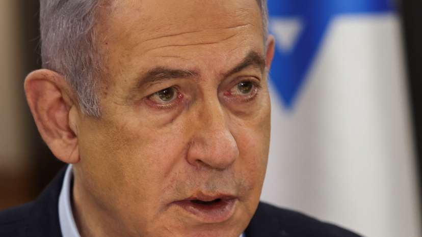 Israeli Prime Minister Benjamin Netanyahu convenes the weekly cabinet meeting, in Tel Aviv