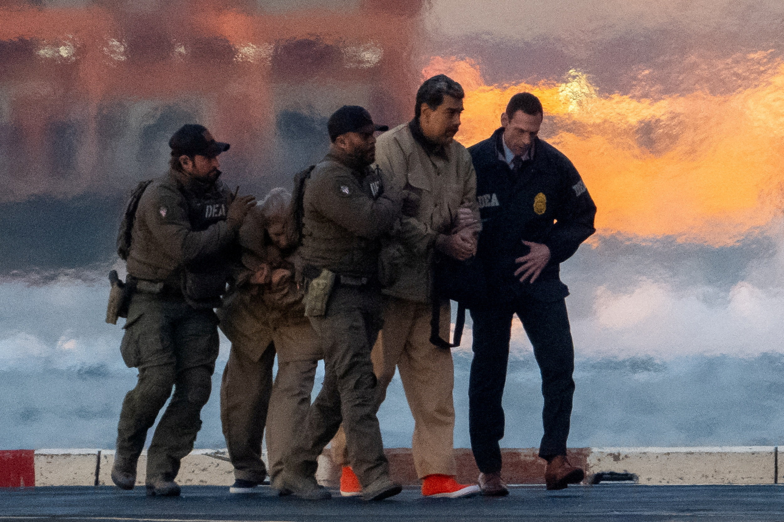 FILE PHOTO: Venezuelan President Nicolas Maduro's initial appearance to face U.S. federal charges, in Manhattan