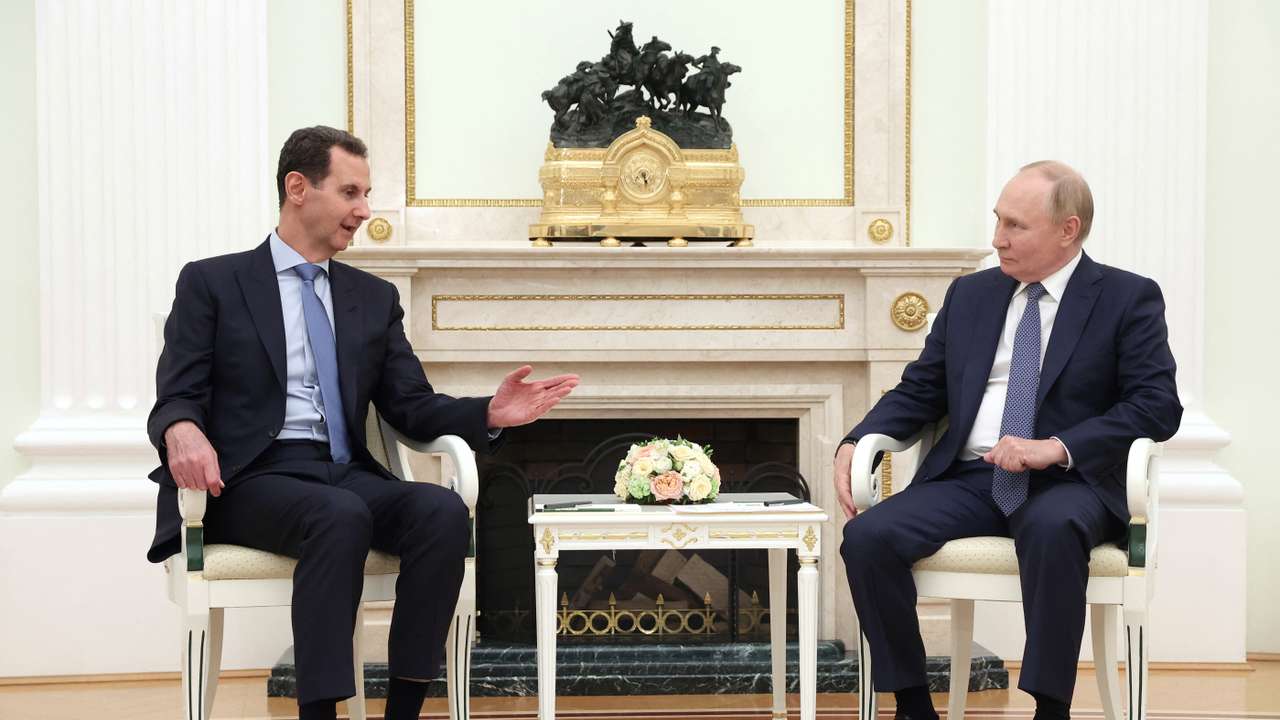 Russia's President Putin and Syria's President Assad meet in Moscow