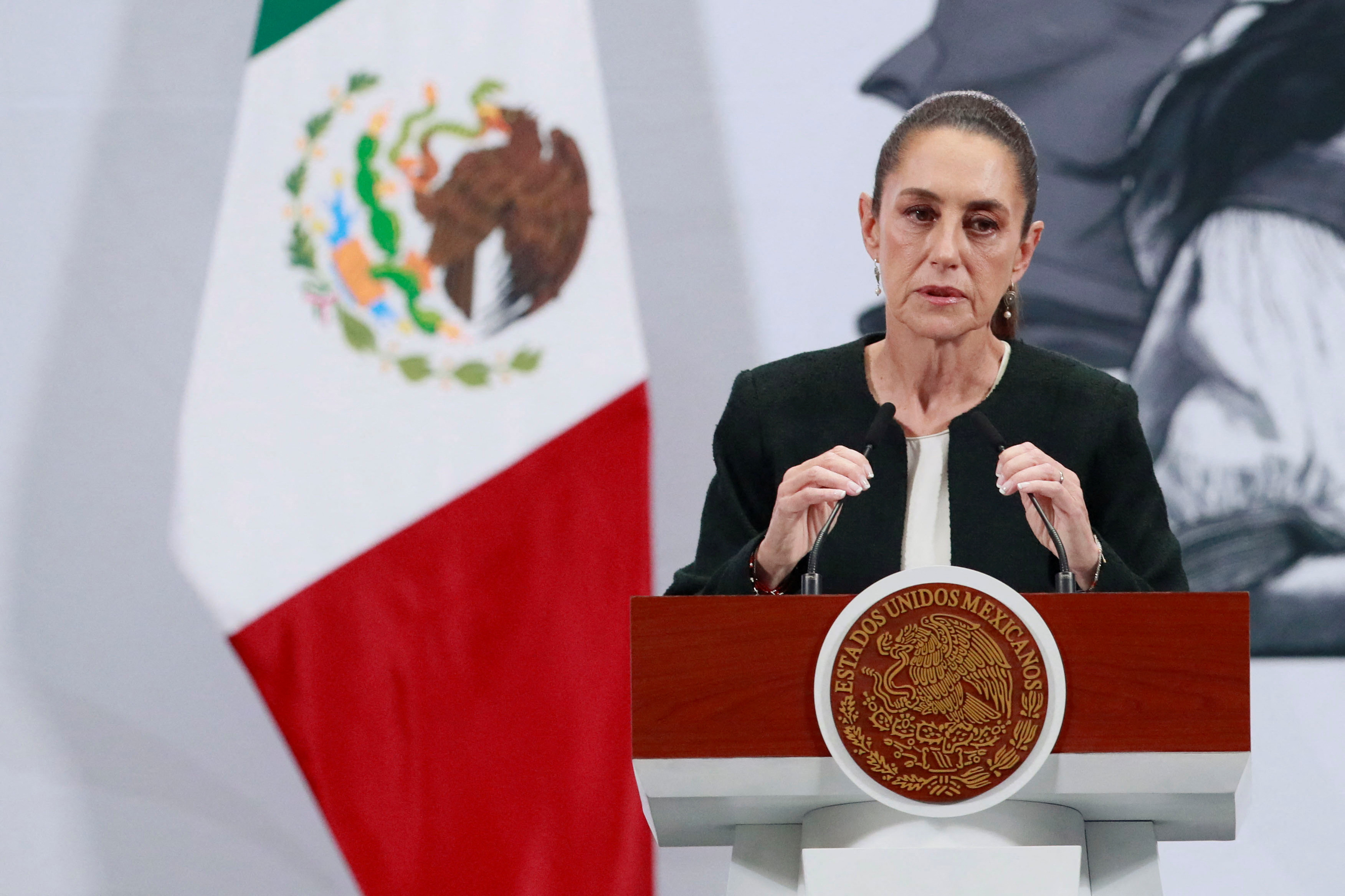 Mexico's President Sheinbaum holds press conference after phone call with U.S. President Trump