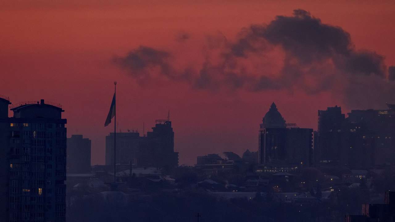 FILE PHOTO: Power blackout in Kyiv