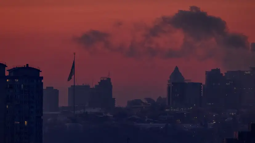 FILE PHOTO: Power blackout in Kyiv