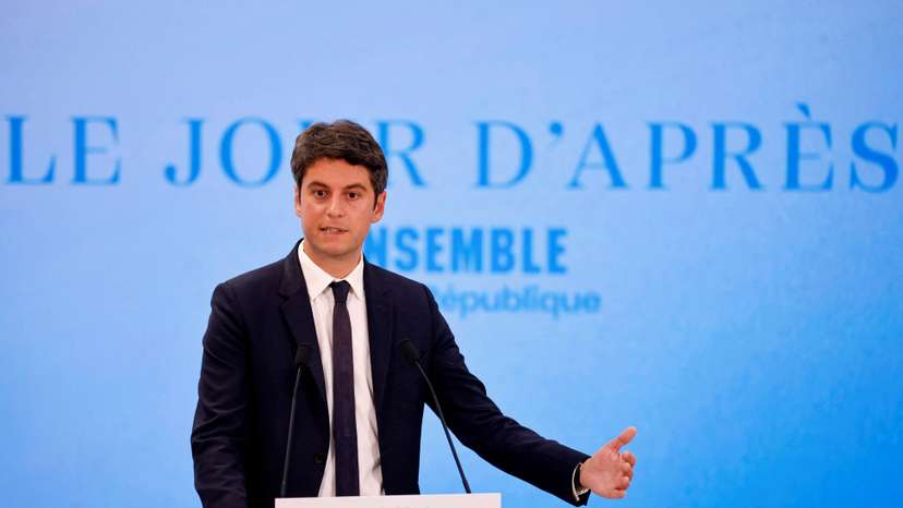 French PM Attal holds press conference to present programme for early legislative elections
