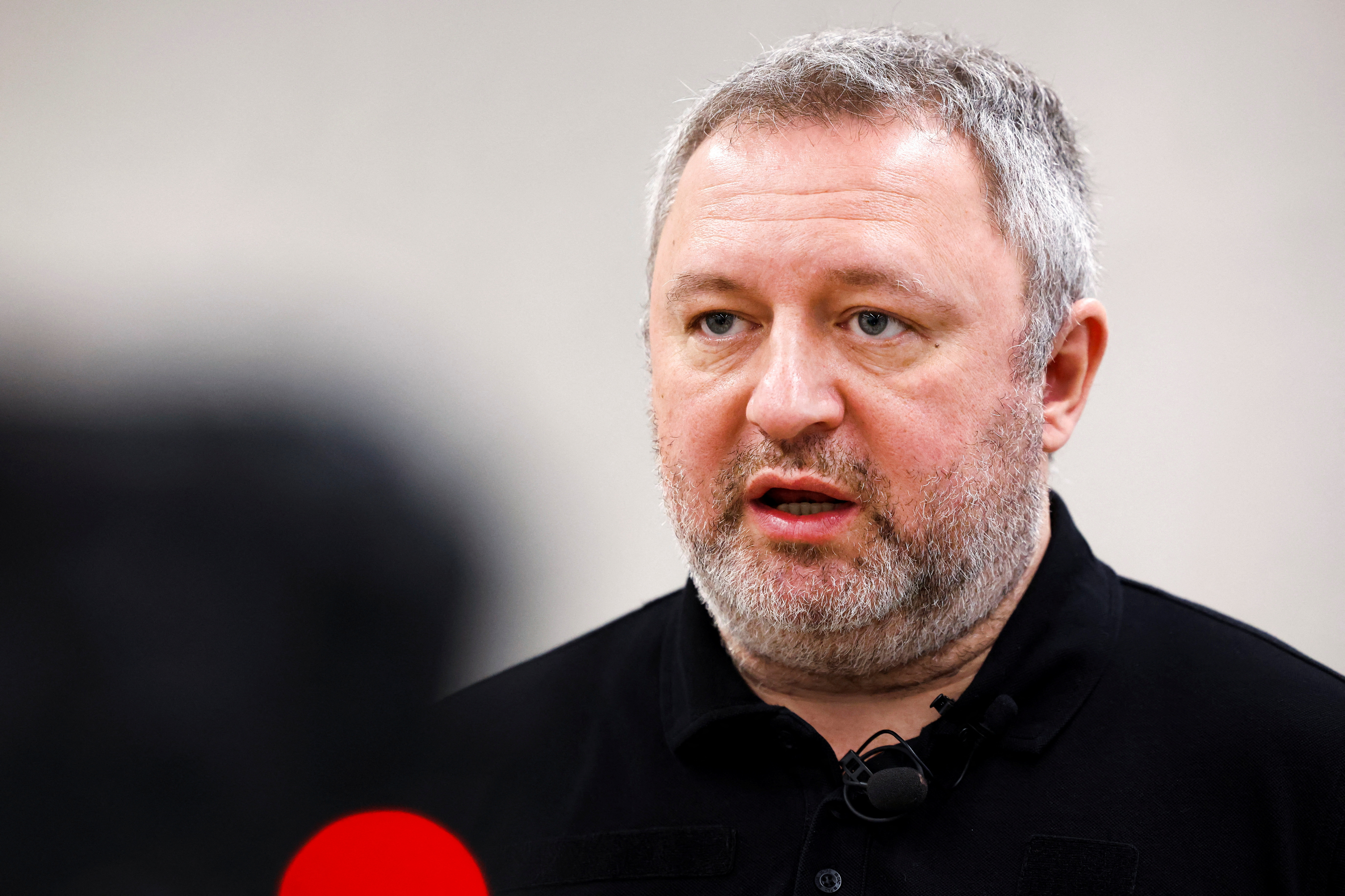 Ukraine's Prosecutor General Andriy Kostin is seen during an interview at the ICC in The Hague