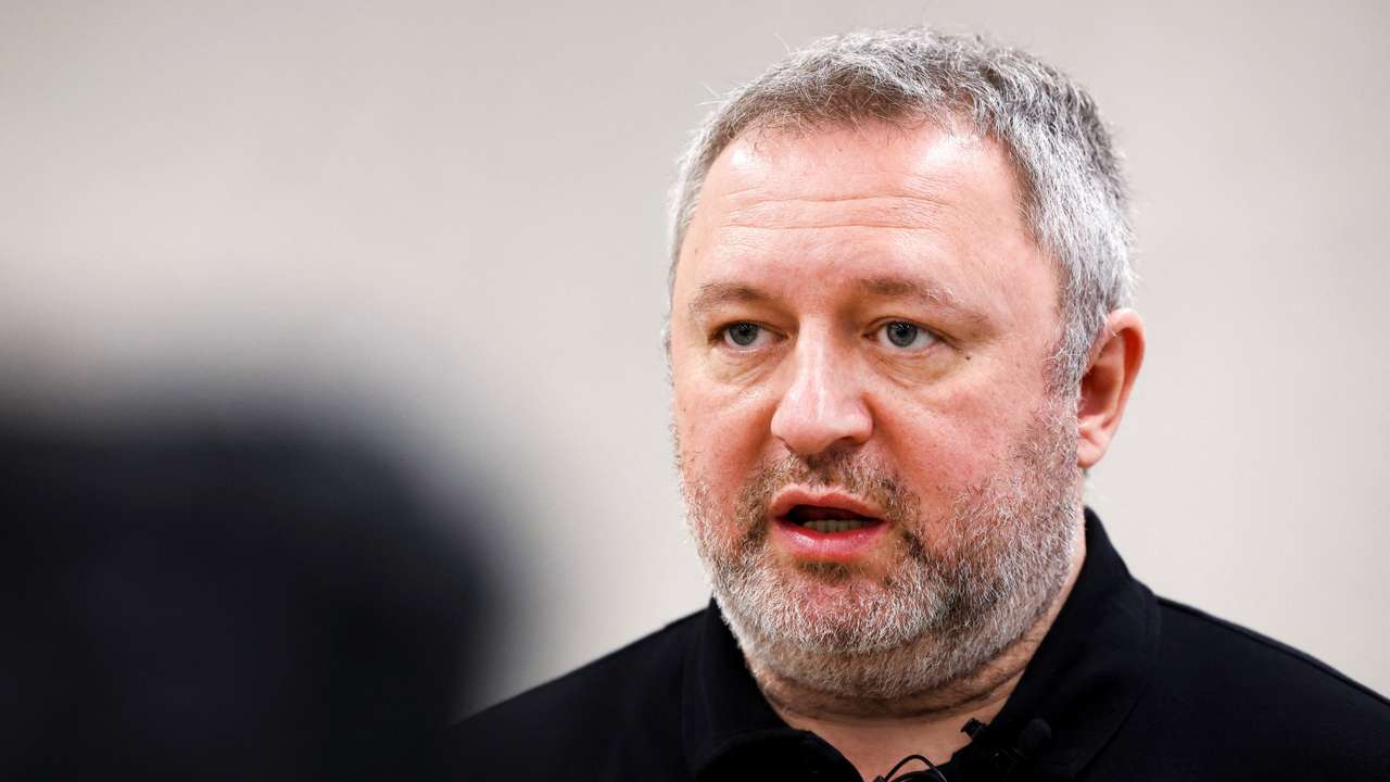 Ukraine's Prosecutor General Andriy Kostin is seen during an interview at the ICC in The Hague