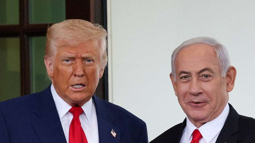 FILE PHOTO: U.S. President Trump meets Israeli PM Netanyahu in Washington