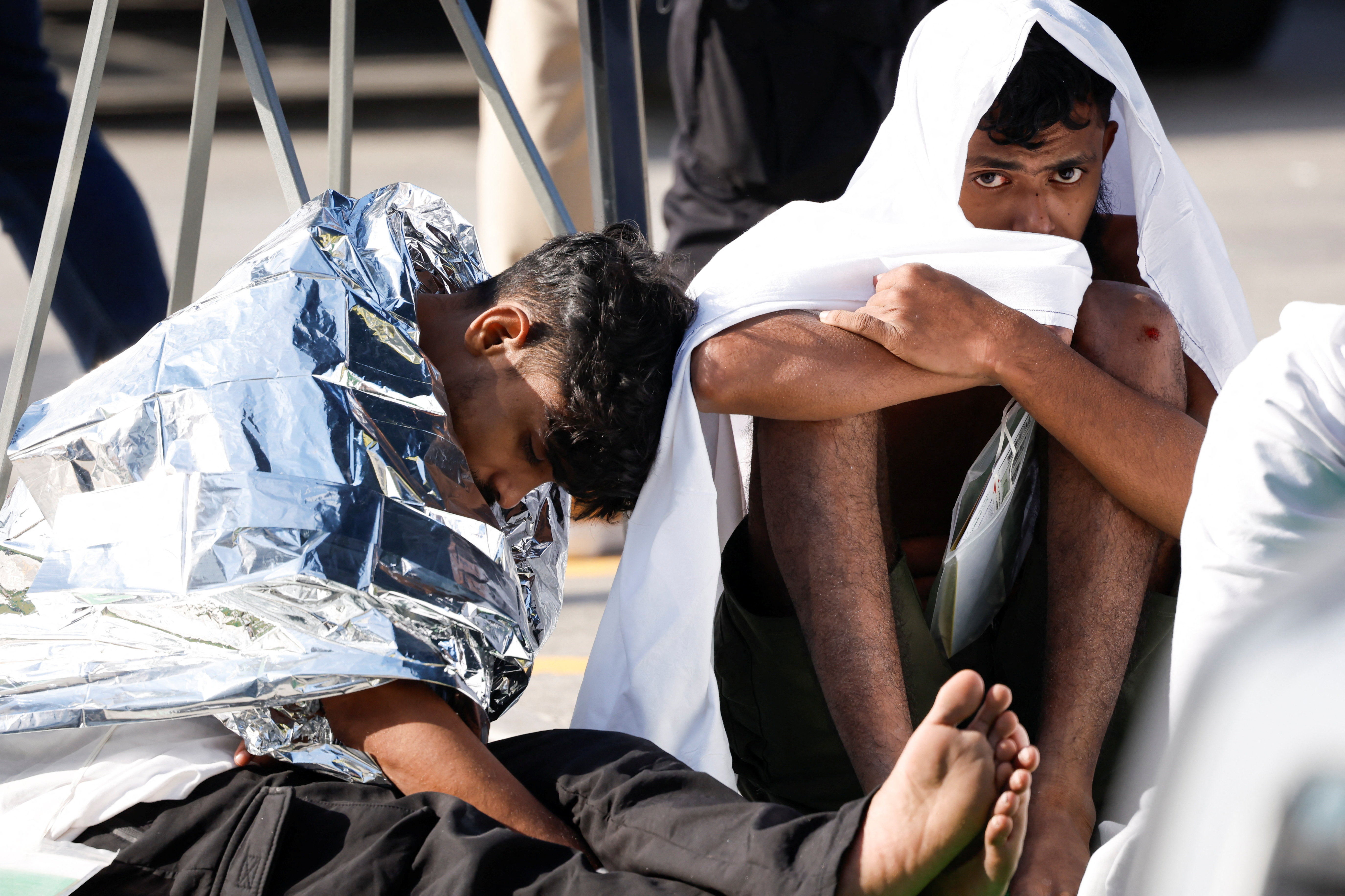 Migrants brought to Malta after their boat capsizes close to the island