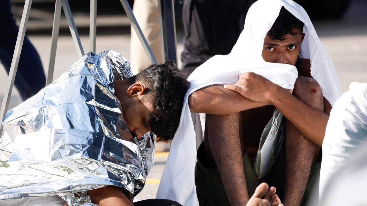 Migrants brought to Malta after their boat capsizes close to the island