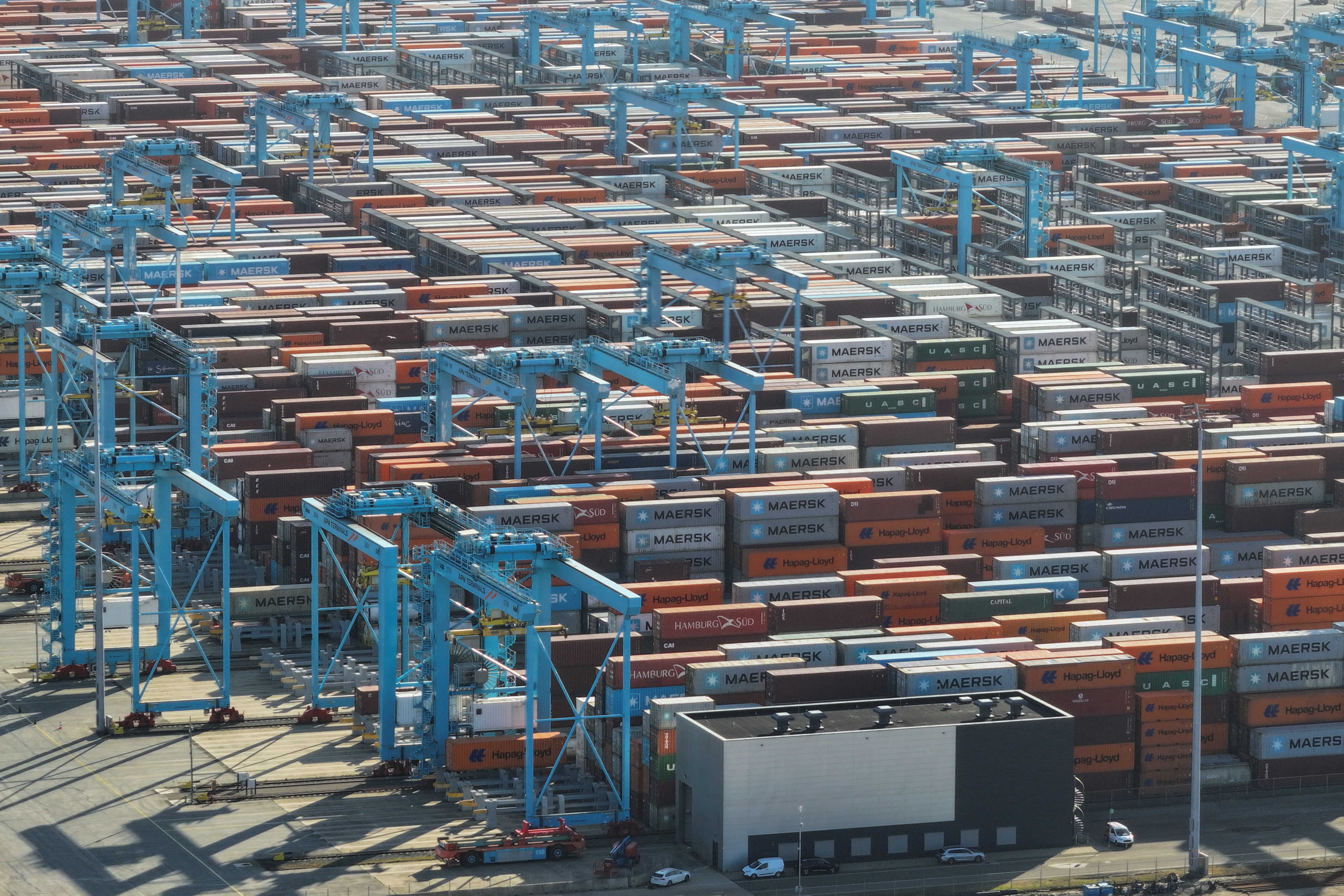 View of the Port of Rotterdam