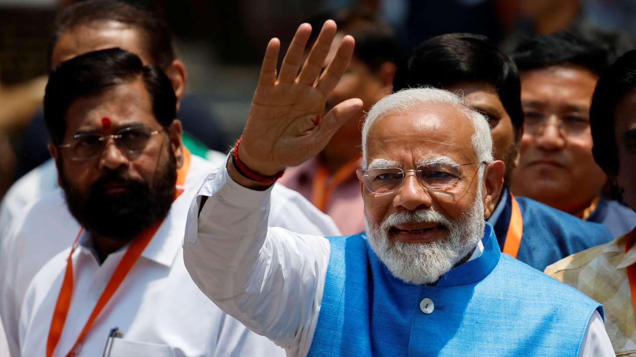 India's PM Narendra Modi files election nomination in Varanasi