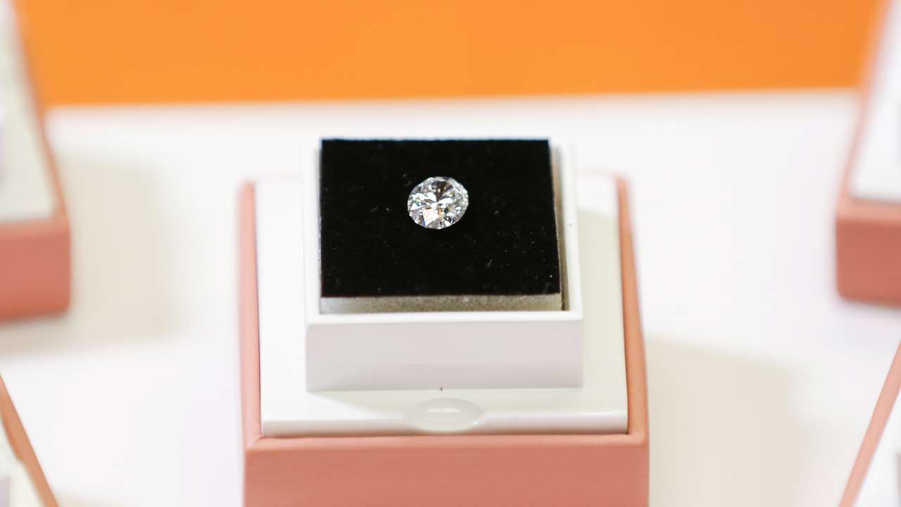 Lab grown diamond jewelry displayed at Pure Grown Diamonds headquarters in Woodbridge